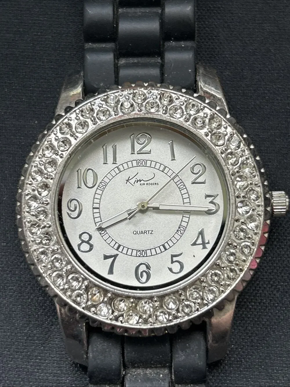 Kim Rogers Silver Tone Women’s Quartz Watch